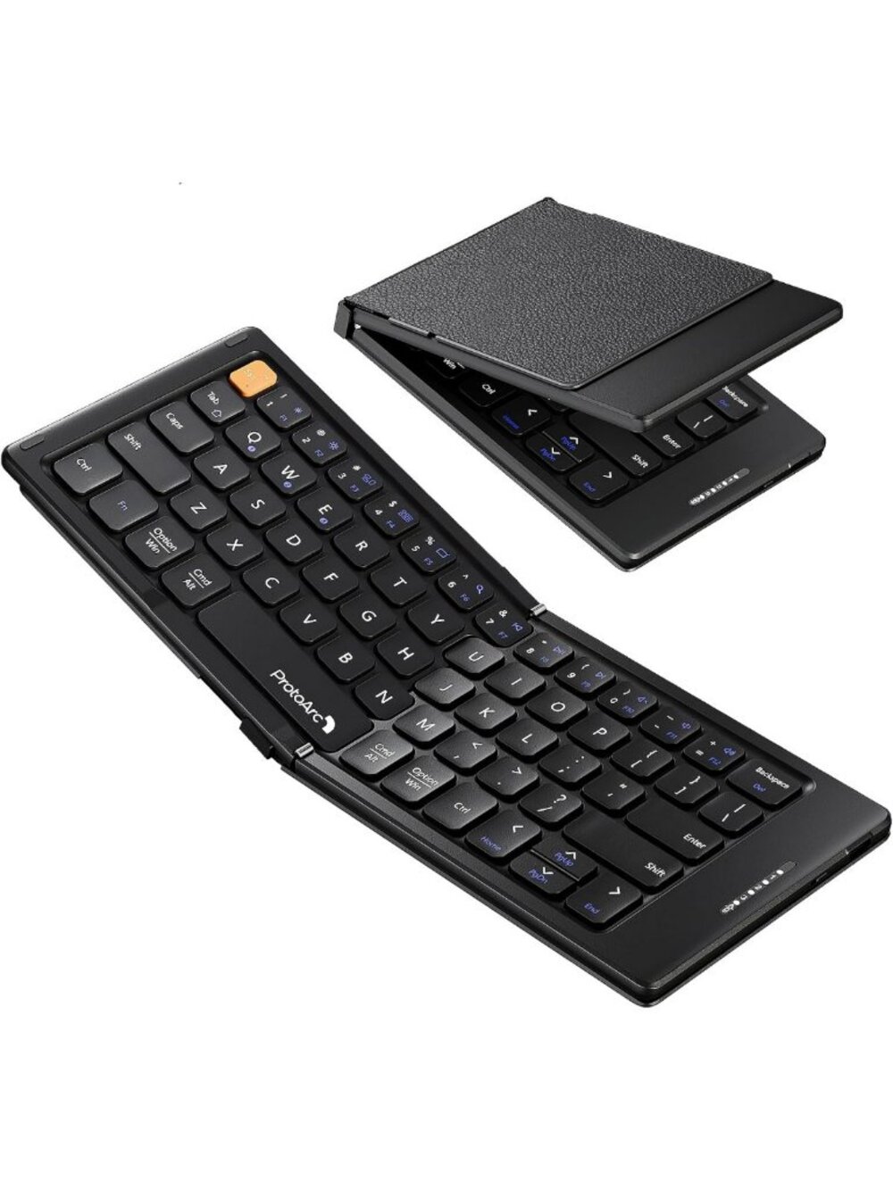Foldable Compact Bluetooth Keyboard for Phone & Tablet, Portable & Lightweight